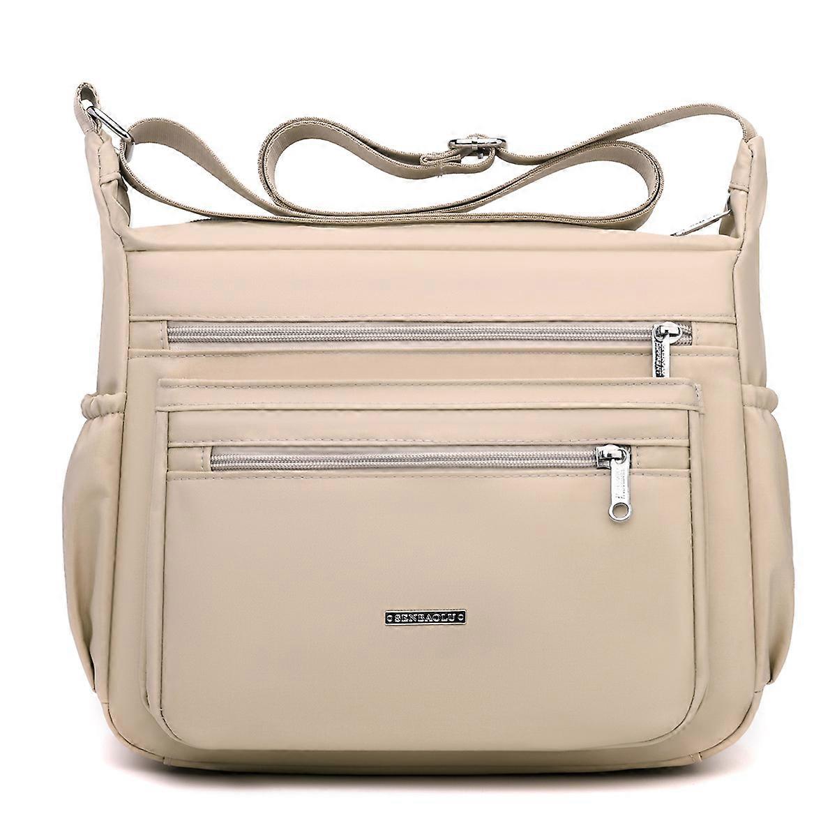 Women's Crossbody Bag Multi-layer Large Capacity Nylon Cloth Business Coin Purse