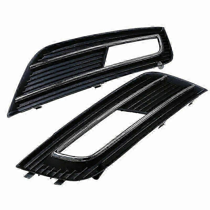 Car Front Bumper Fog Light Lamp Grill Grilles Cover for A4 B8 Facelift 2012-2015 8K0807681K 8K08076