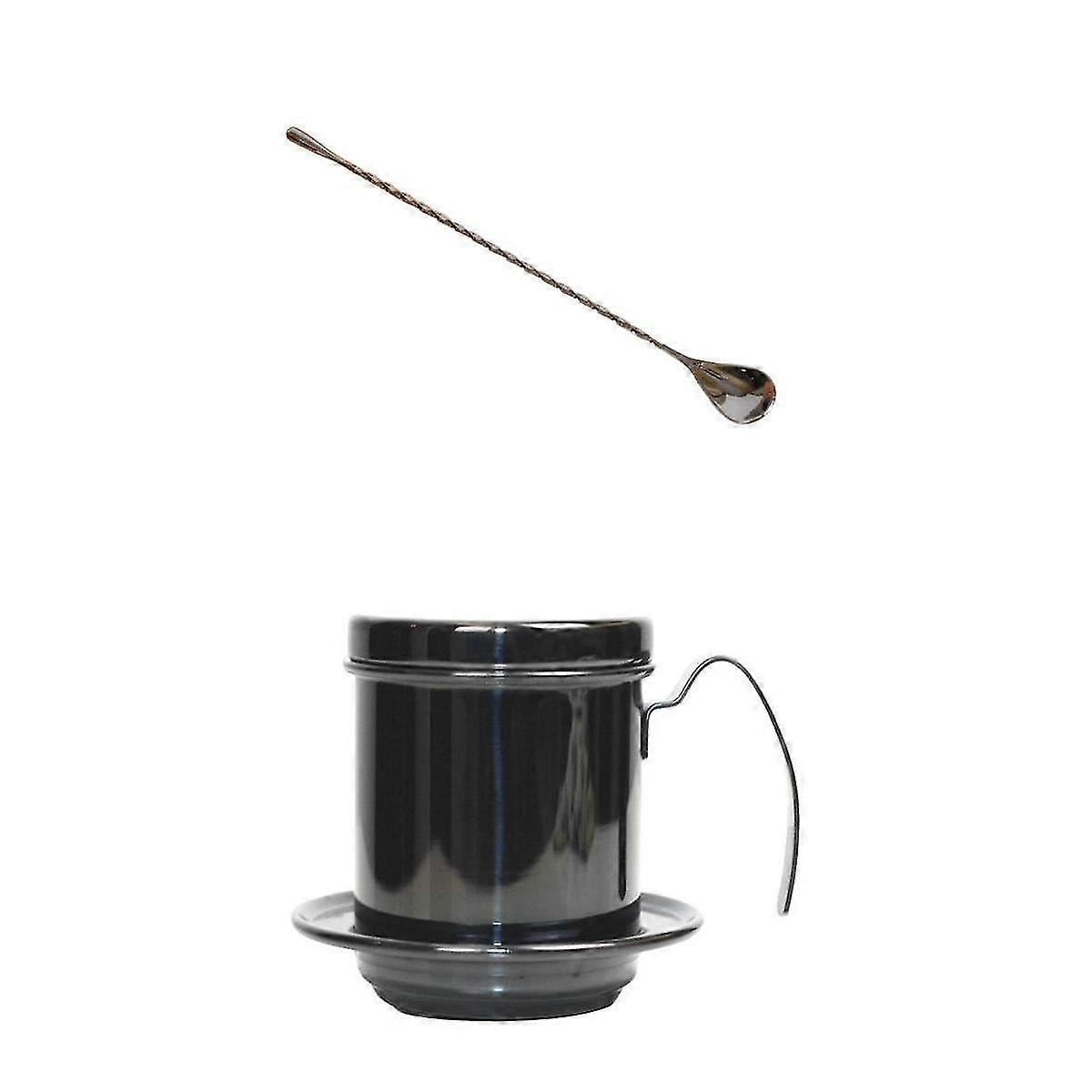 2 قطعة وعاء قهوة متين وملعقة للمنزل والمكتب بار المطبخ مطعم مقهى hwy