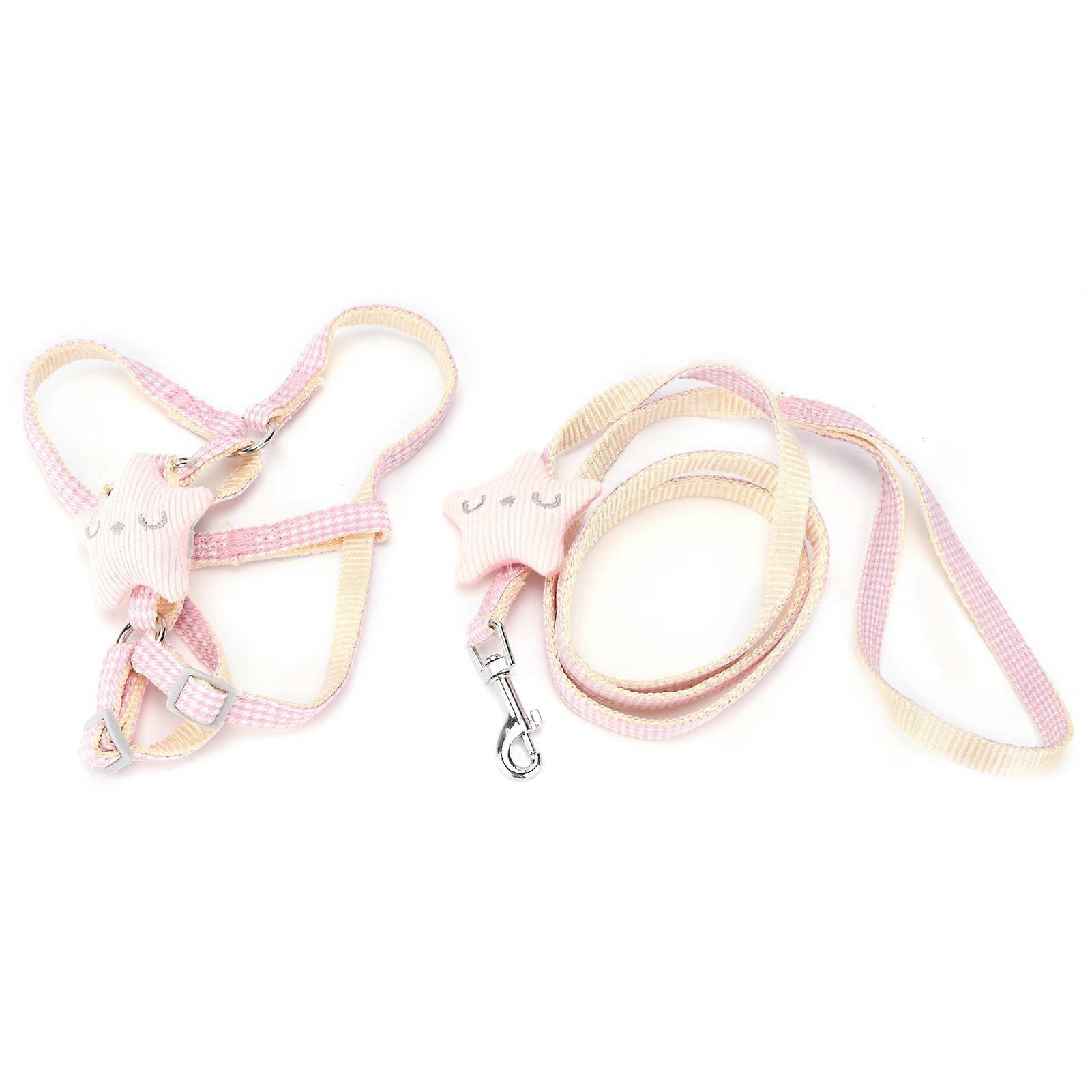 Pet with Leash Adjustable Soft Mesh Breathable Body Harness Easy Control for Small Medium Large Cats