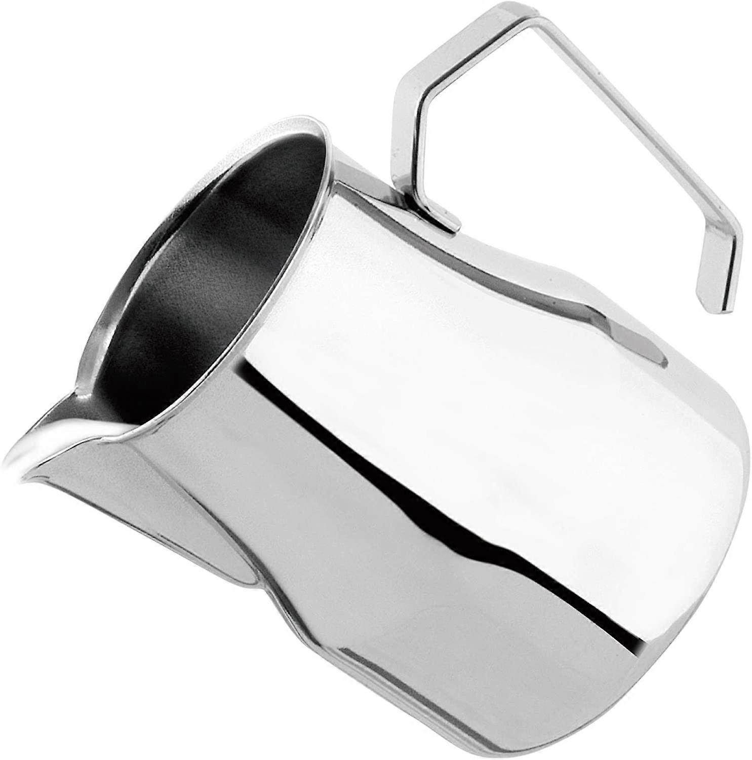 Stainless Steel Europa Rounded Spout Frothing Pitcher 50 oz Durable Milk Frothing Jug for Coffee and Latte Art