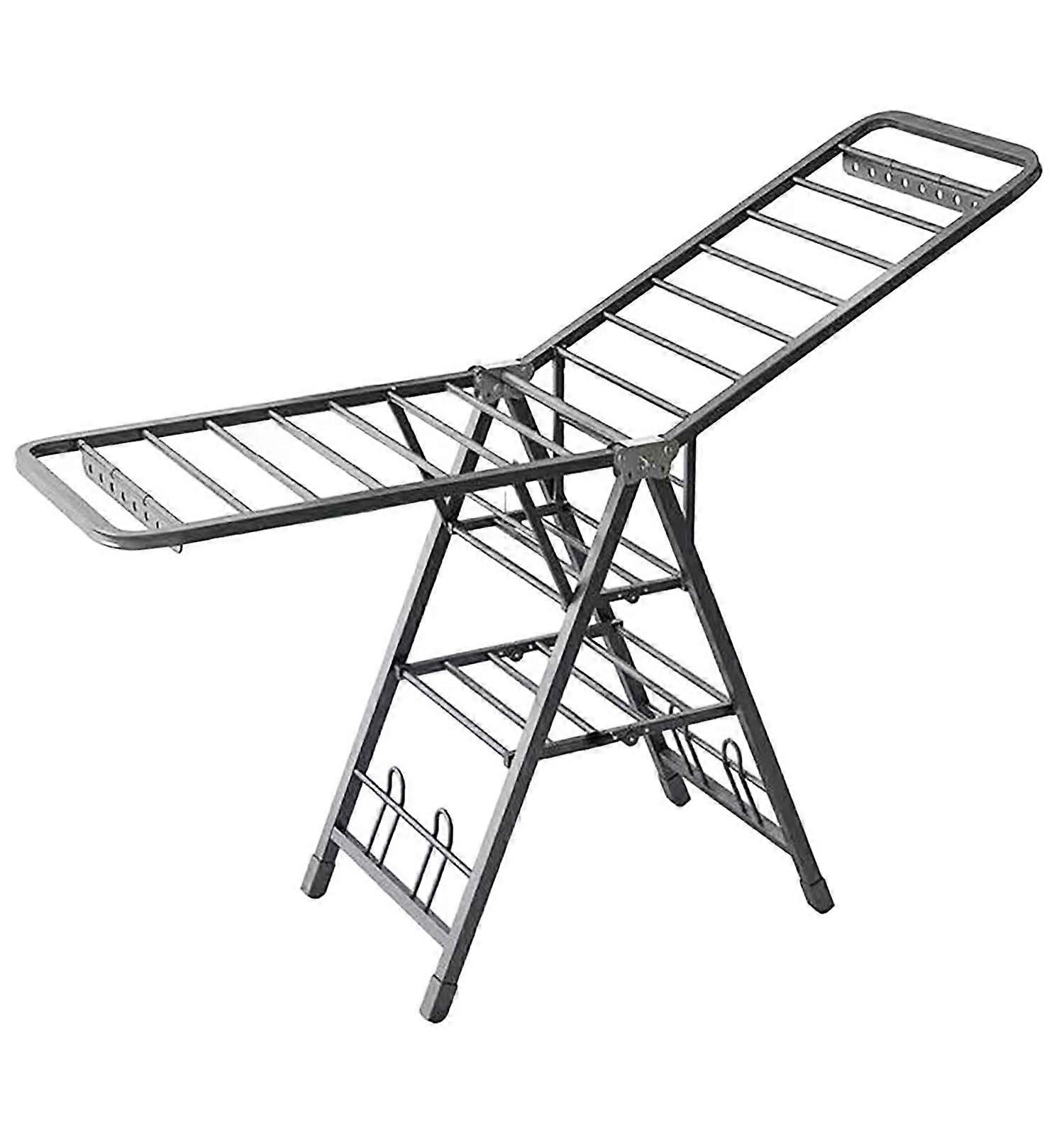 Foldable Extra-Thick Metal Large Size Clothes Drying Rack for Laundry Drying and Store