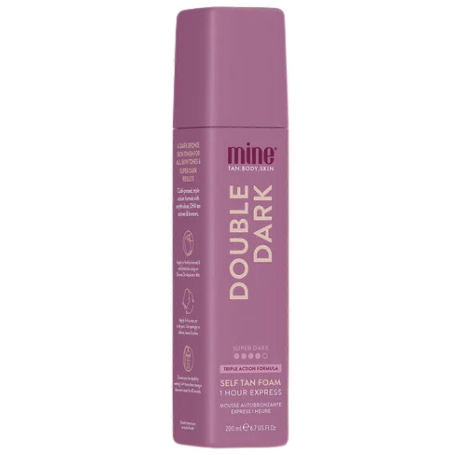 MINETAN DOUBLE DARK Self-tasting foam bronzing 200ml