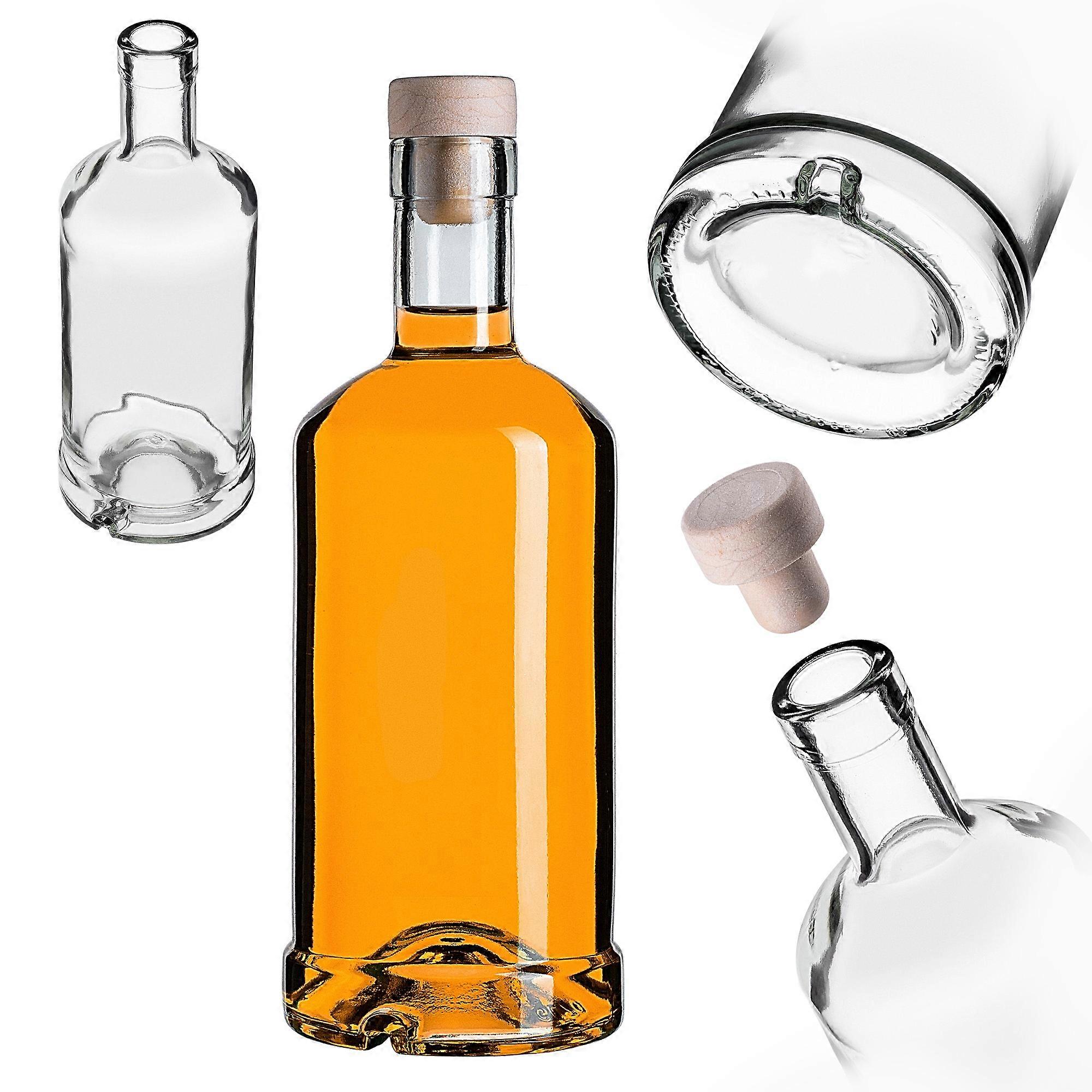 Garrafa de vidro KADAX 500ml com rolha de tintura