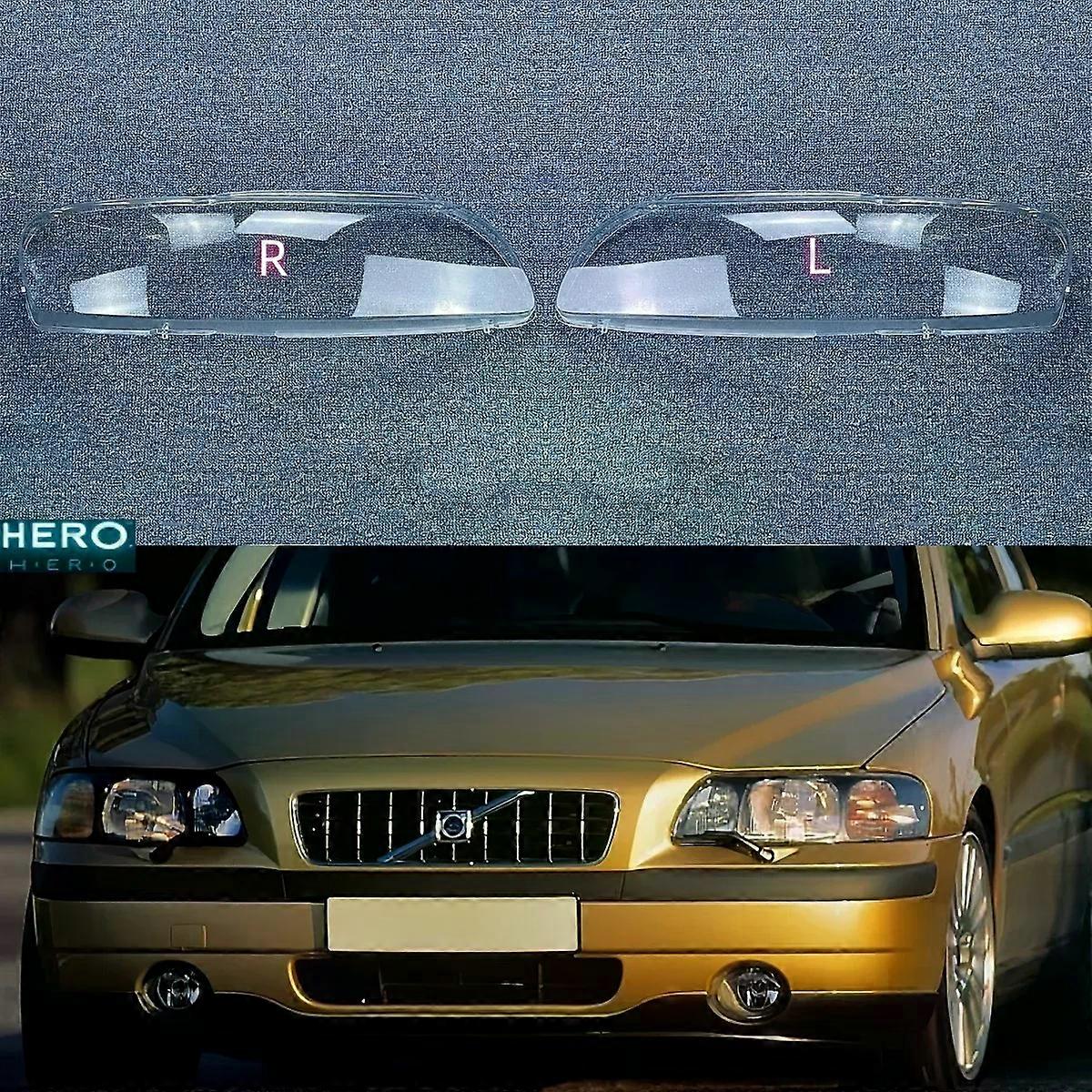 High qualityFor Volvo S60 V60 V70 2004-2008 Headlamp Housing Transparent Mask Cover Headlight Shell Plexiglass Replace Original Lens