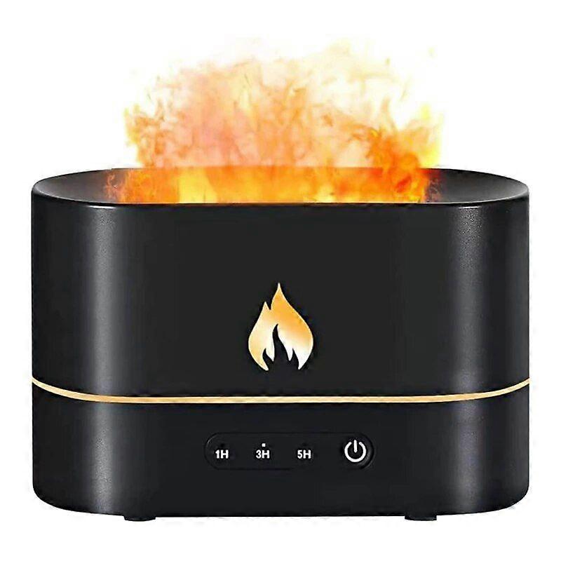 AD-Aromatherapy Essential Oil Diffuser,Flame Spray Humidifier,Cool Mist Diffuser For Bedroom With 7 Colors,Room,Night Light