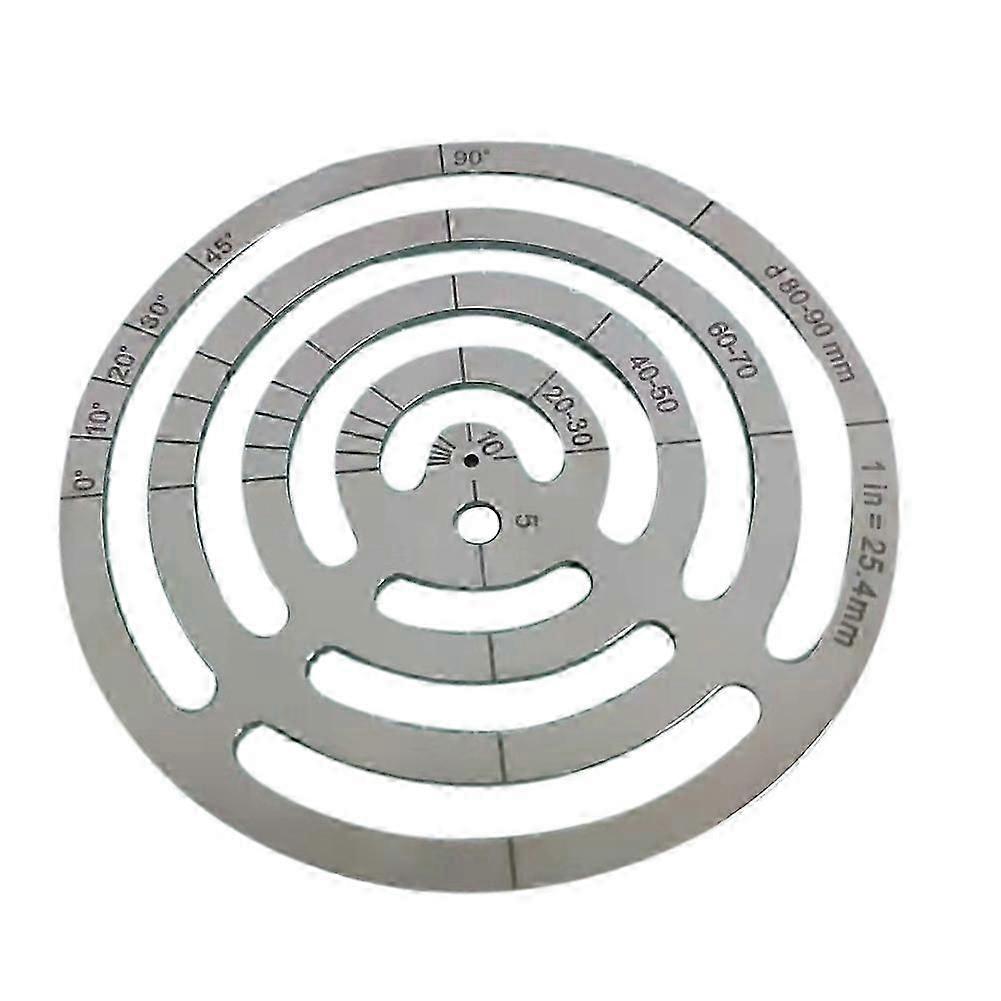 Leather Cutting Tools Corner Cutting Ruler Metal Concentric Circles Template Round Leather Corner Pu