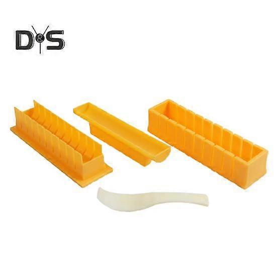 1 套加厚和加长寿司模具套件不粘食品级塑料寿司机工具紫菜酿饭寿司 DIY 制作机厨房用品