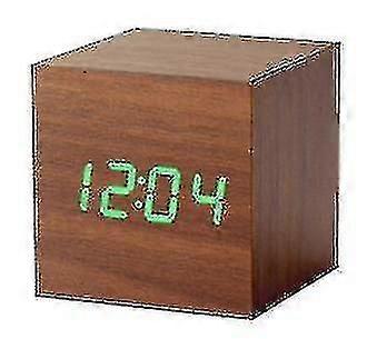 Lyt Gingko Cube Led Click Clock Alarm Clock With Sound Activation (time, Date & Temperature) Various