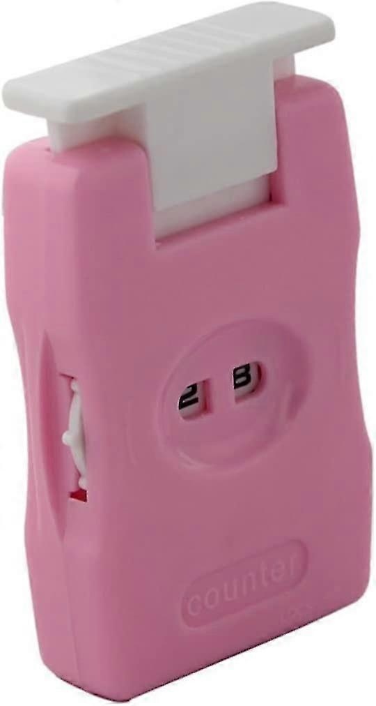 Manual Row Counter and Stitch Count for Knitting/Crocheting Tool for Home, Travel - Pink