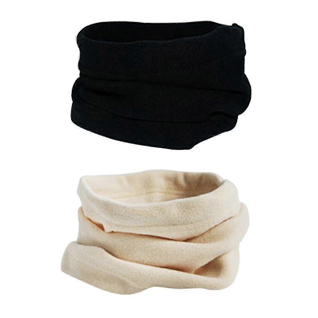 2 Pz Morbido Polar Fleece Collo Scaldacollo sciarpa per sci e moto