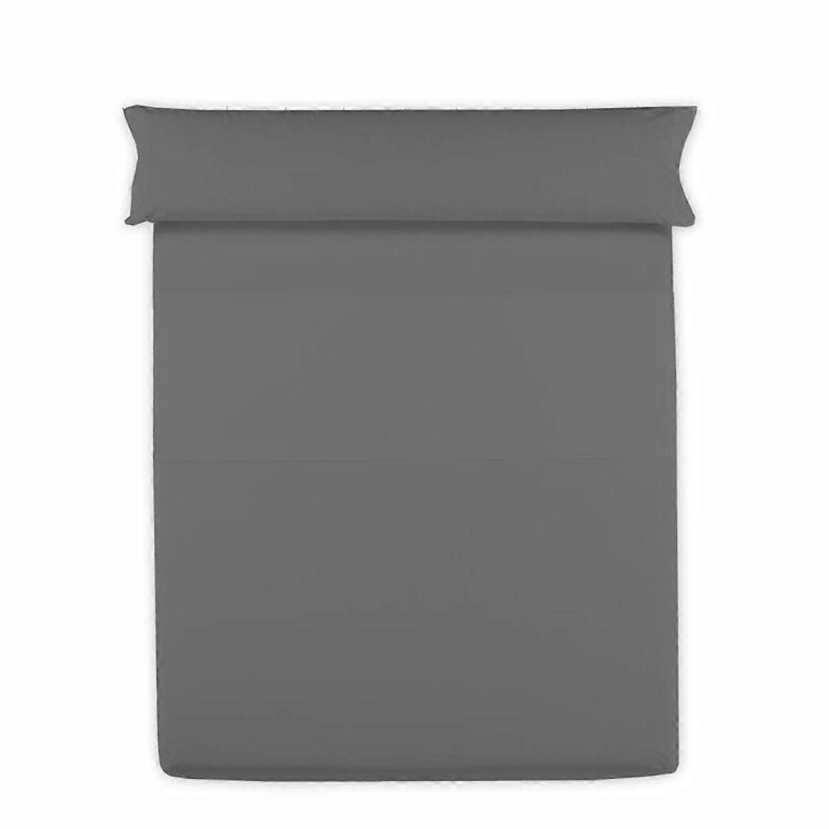 Top Sheet Happy Home Mix Colors Anthracite Single Mattress