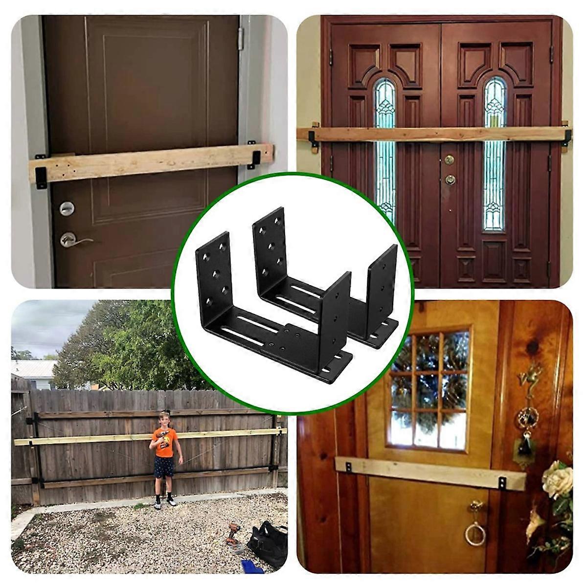 Adjustable Door Brackets, Heavy Duty Door Security Bracket