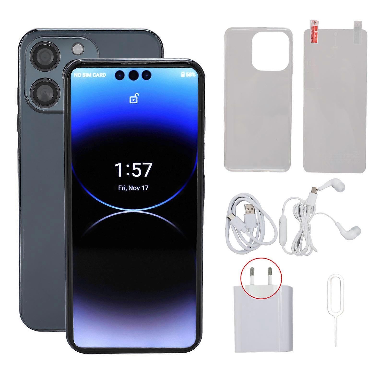 I14pro Max 6,7 pouces 4G Smartphone 5G Dual Band WIFI Téléphone portable déverrouillé avec 12 Go de RAM 256 Go de ROM