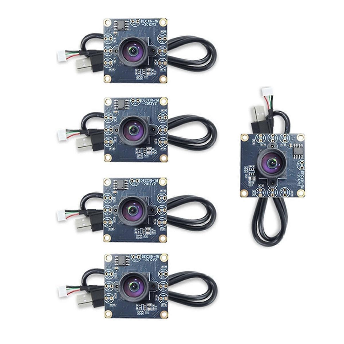 5Pcs 100 Degree Camera Module 1MP OV9732 1280x720 USB Free Driver Manual Focus with 1 Meter USB Cable for WinXP/7/8