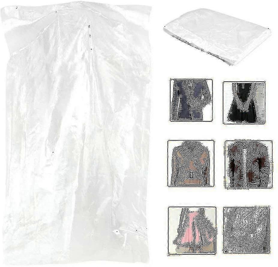 Pachet de 50 sac de îmbrăcăminte transparent îmbrăcăminte praf acoperă dustproof