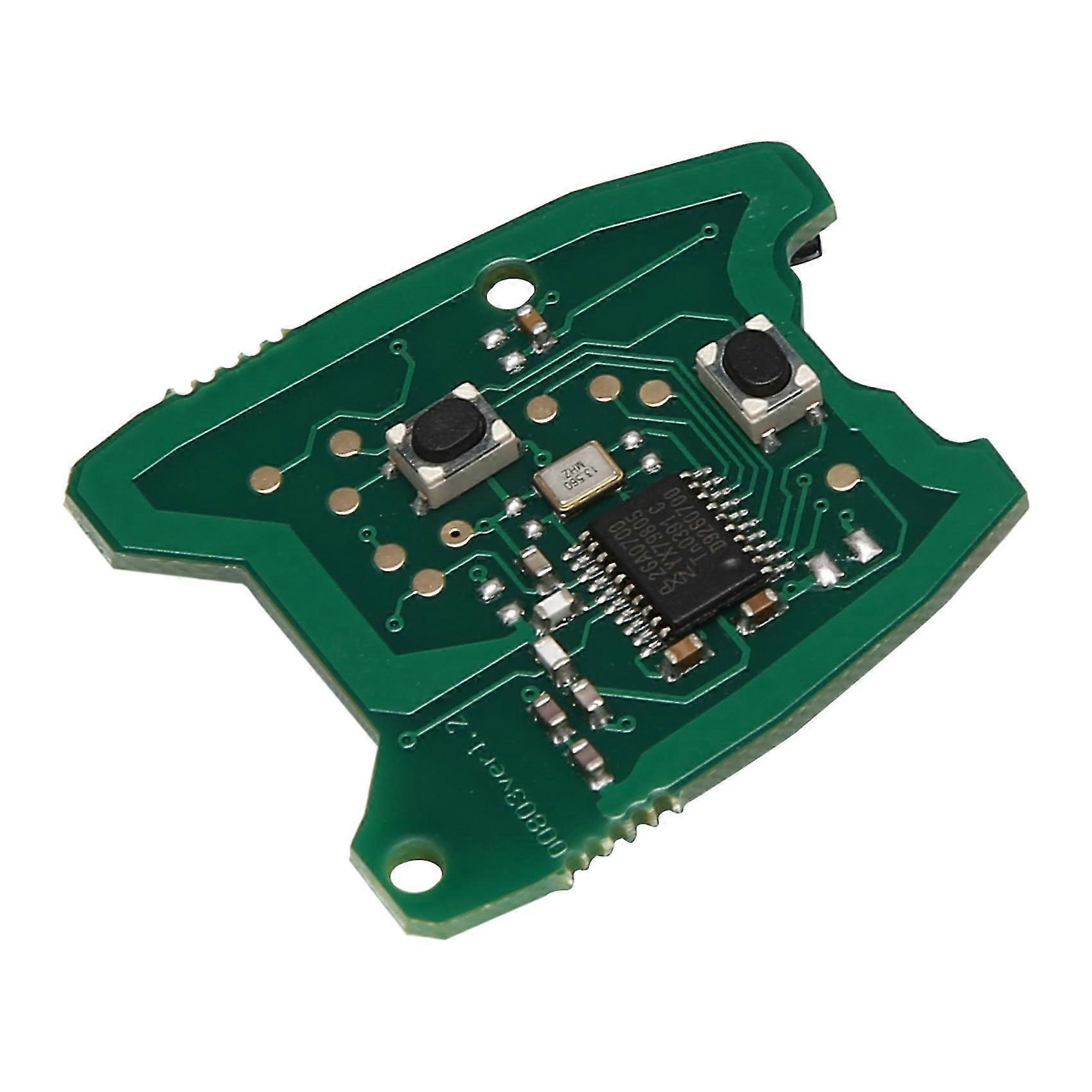 433MHz 2 Button Remote Key FOB Circuit Board compatible with 307 / 2000-2017 73373067C