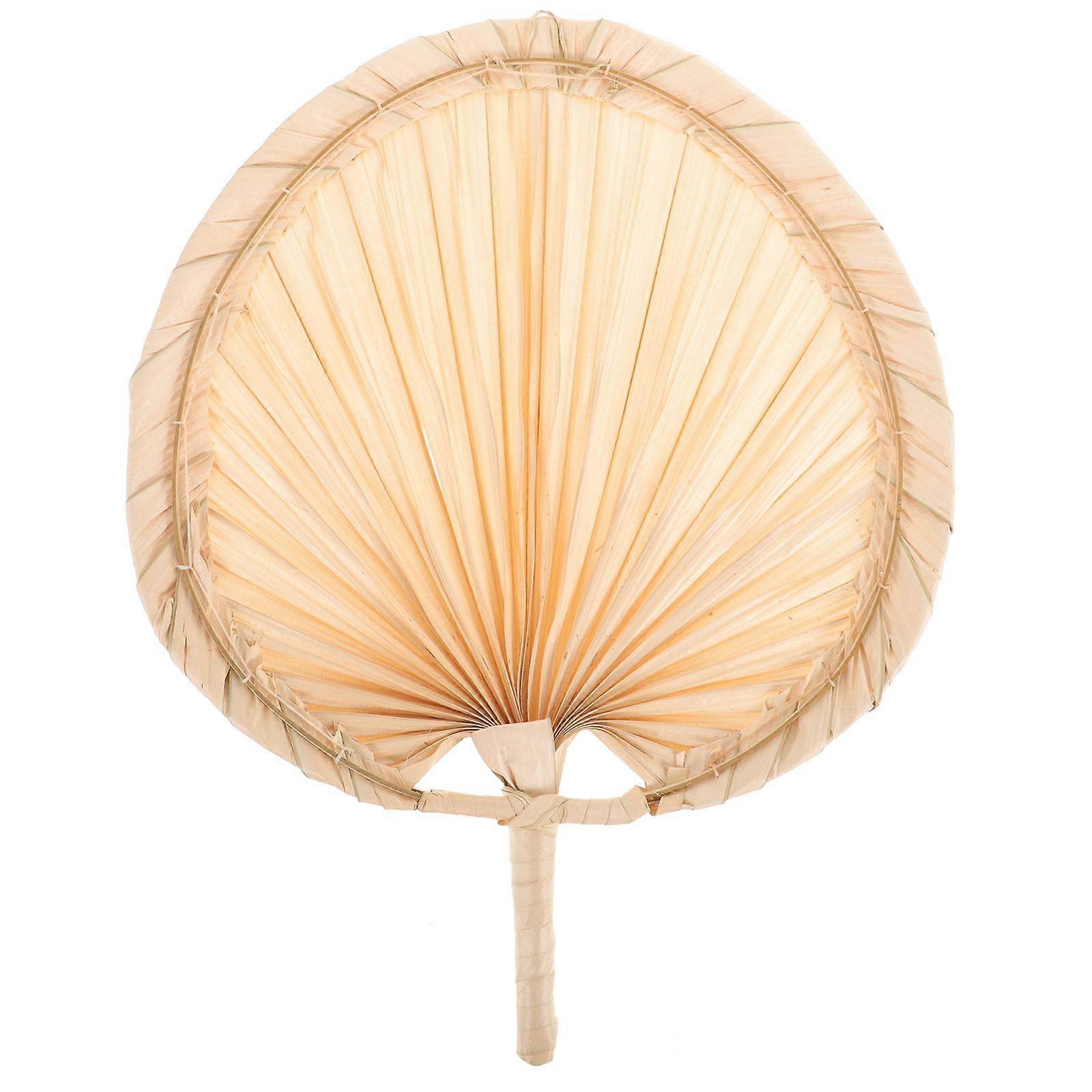 ポータブルビンテージファン手織りの中国風サマーファン手作りパームサマーファン