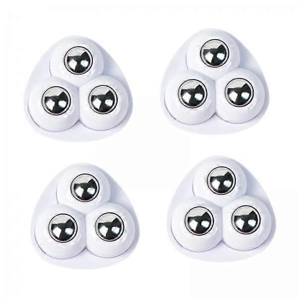 4x 4PCS Self Sticky Caster Wheel, 360 Degree Rotation Swivel, Mute Stainless