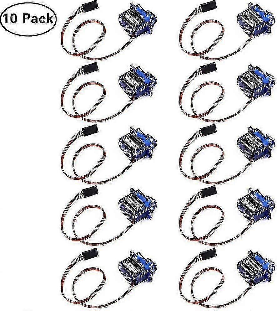 10pcs Sg90 Micro Servo Motor For Rc Car Robot Helicopter Airplane Remote Control