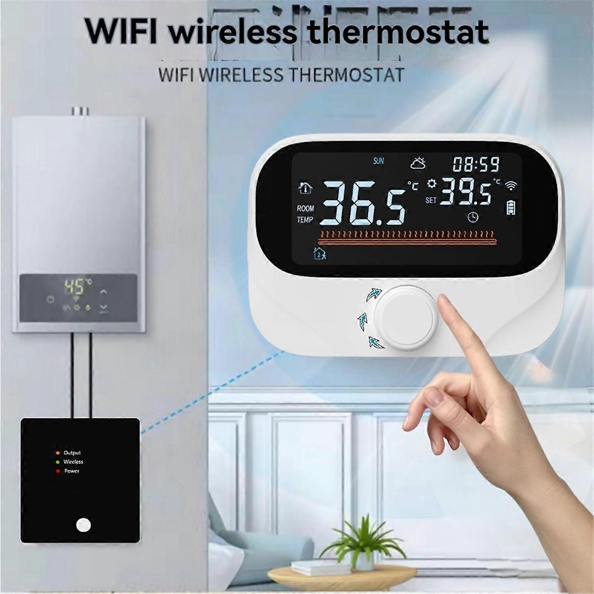 Tuya WiFi Smart Home Wireless Thermostat Temperature Controller Black