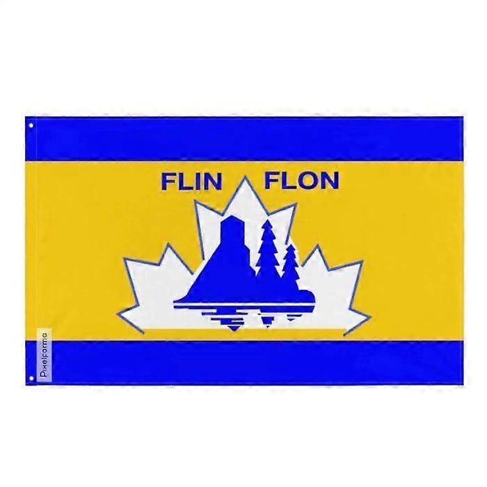 Flag - Flin Flon - 90 x 150 cm - Polyester - Double-sided print - Iron eyelets