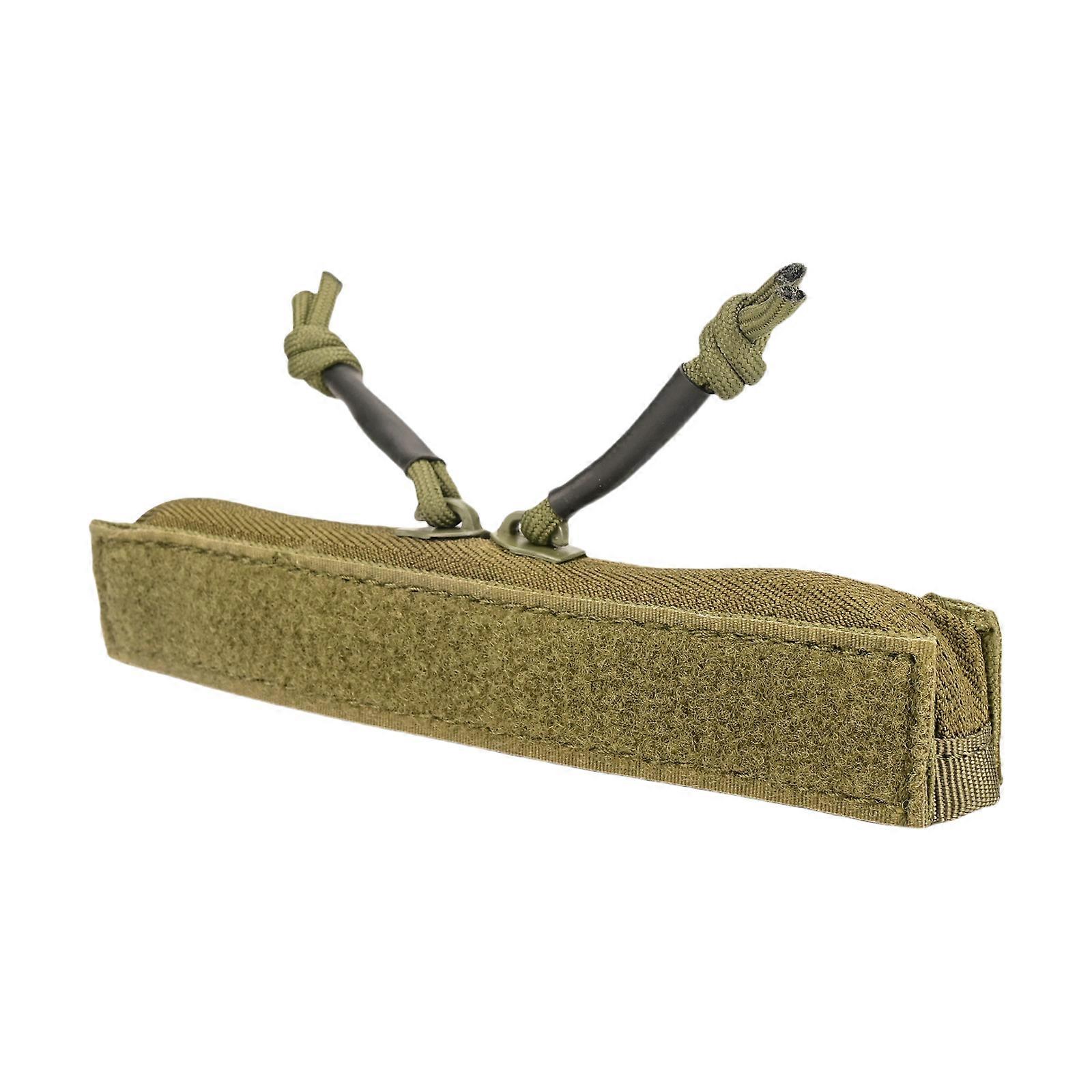 Tacticals Admin Pocket Zippers Insert Hook and Loop Pocket Two-Way Zips Closure Double Zipper Panel Storage Pouch Green Color