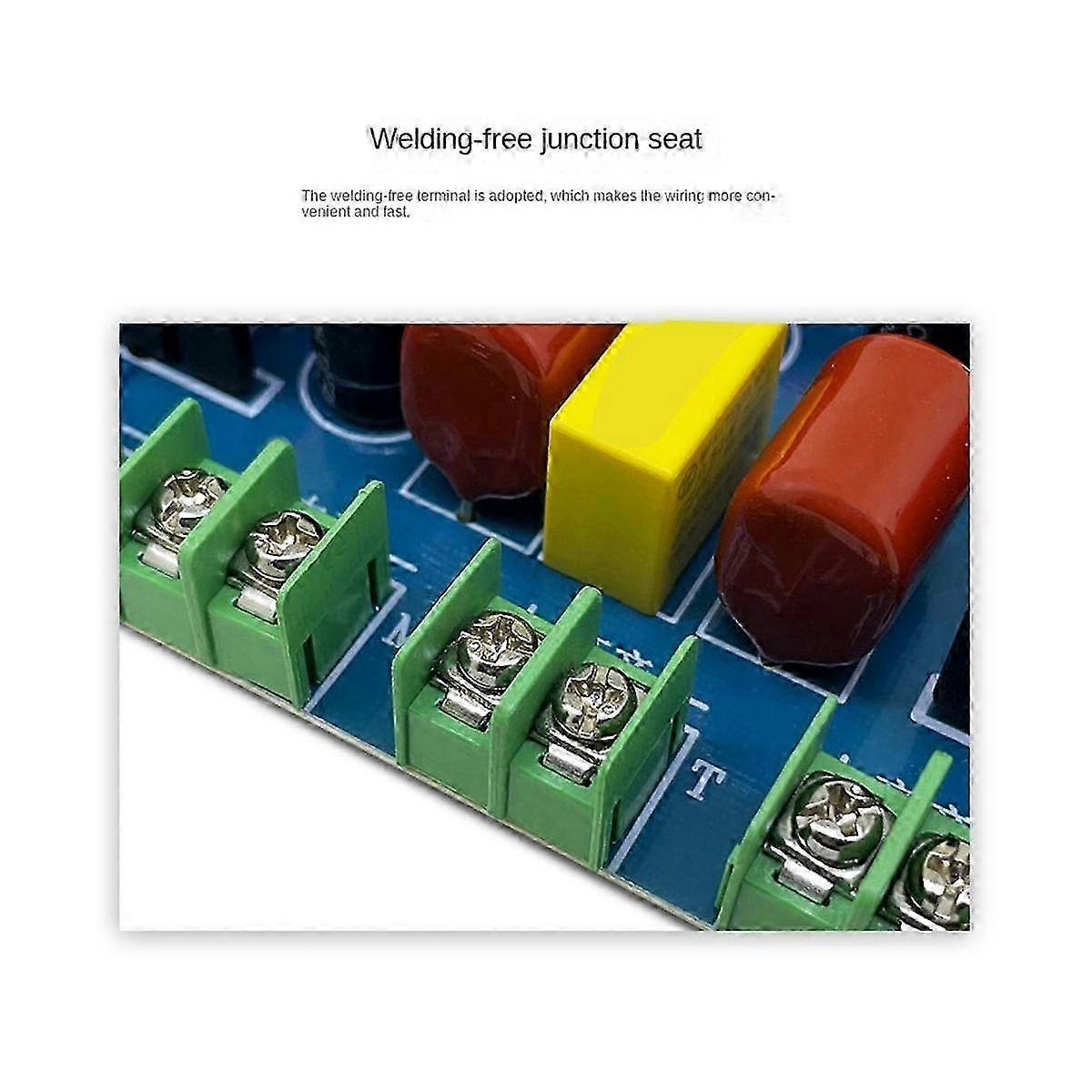 200W 4-Way Speaker Crossover 2-High 1-Mid 1-Low 20kHz HiFi o Divider for Treble & Bass