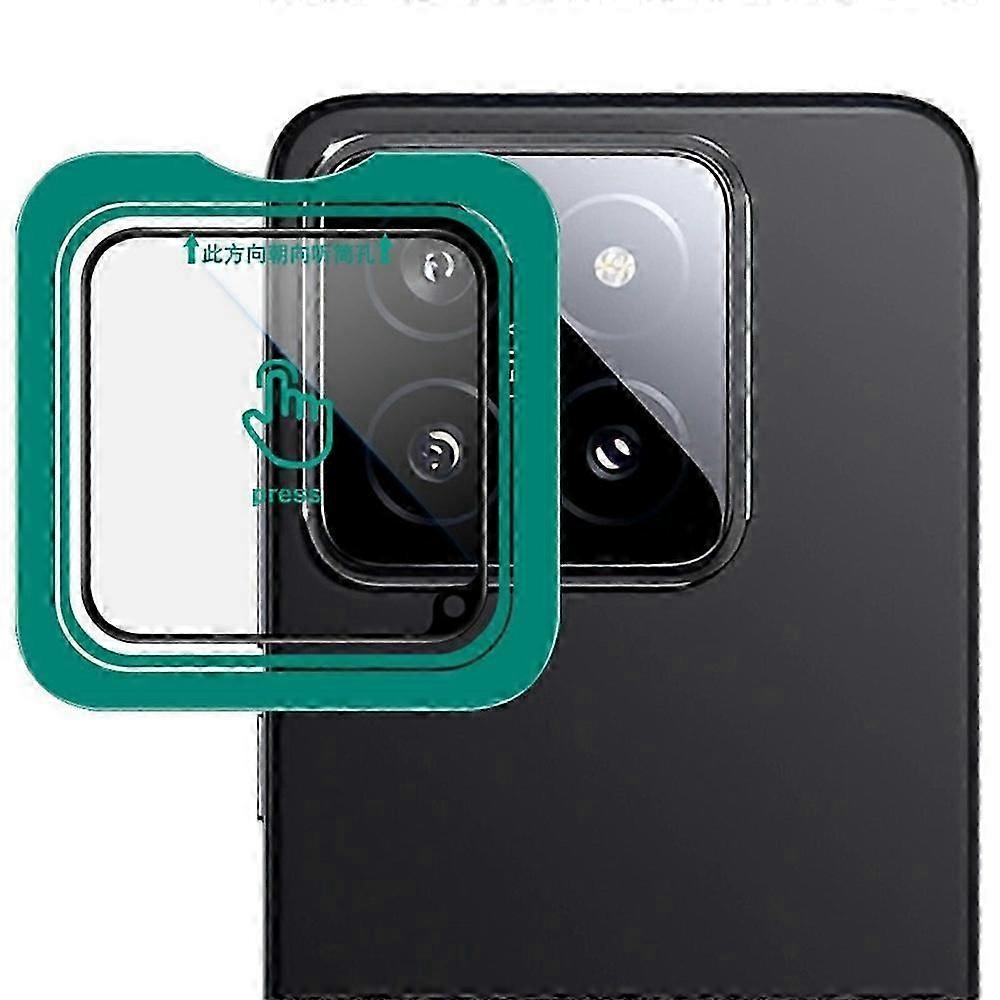 IMAK For Xiaomi 14 Camera Lens Protector Tempered Glass Lens Film with Self-Positioning Frame