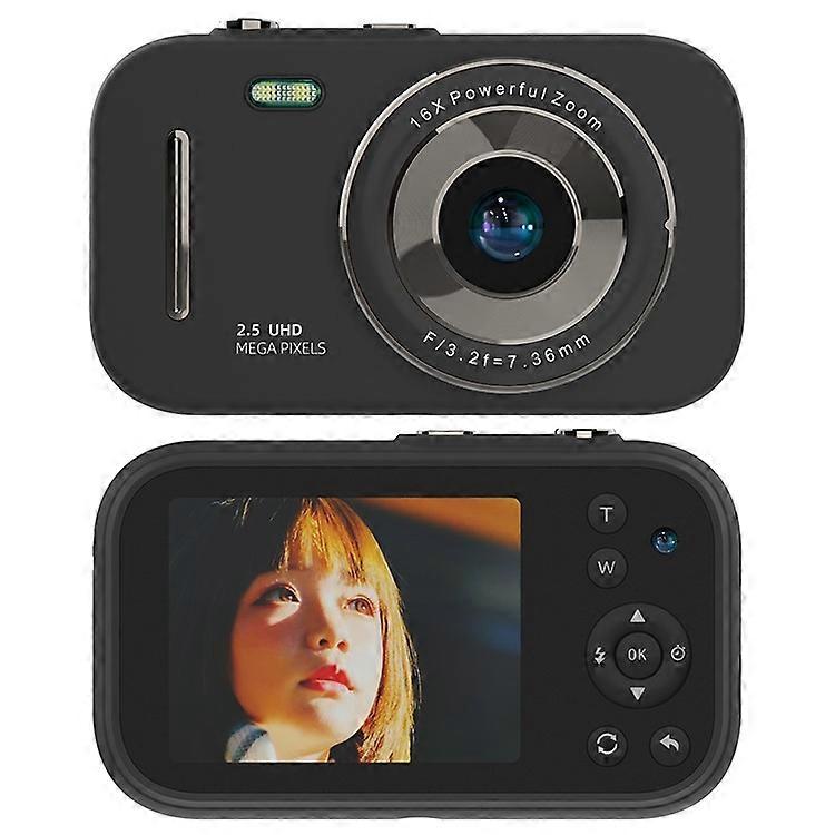 H17 2.8-inch IPS Screen Digital Camera HD Dual Lens CCD Camera with 32G TF Card + Card Reader