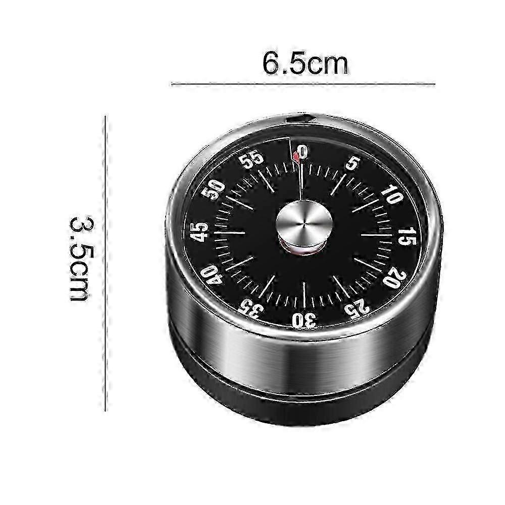 Kitchen Timer, Chef Cooking Timer Clock With Loud Alarm, Mechanical - Magnetic Backing, No Batteries
