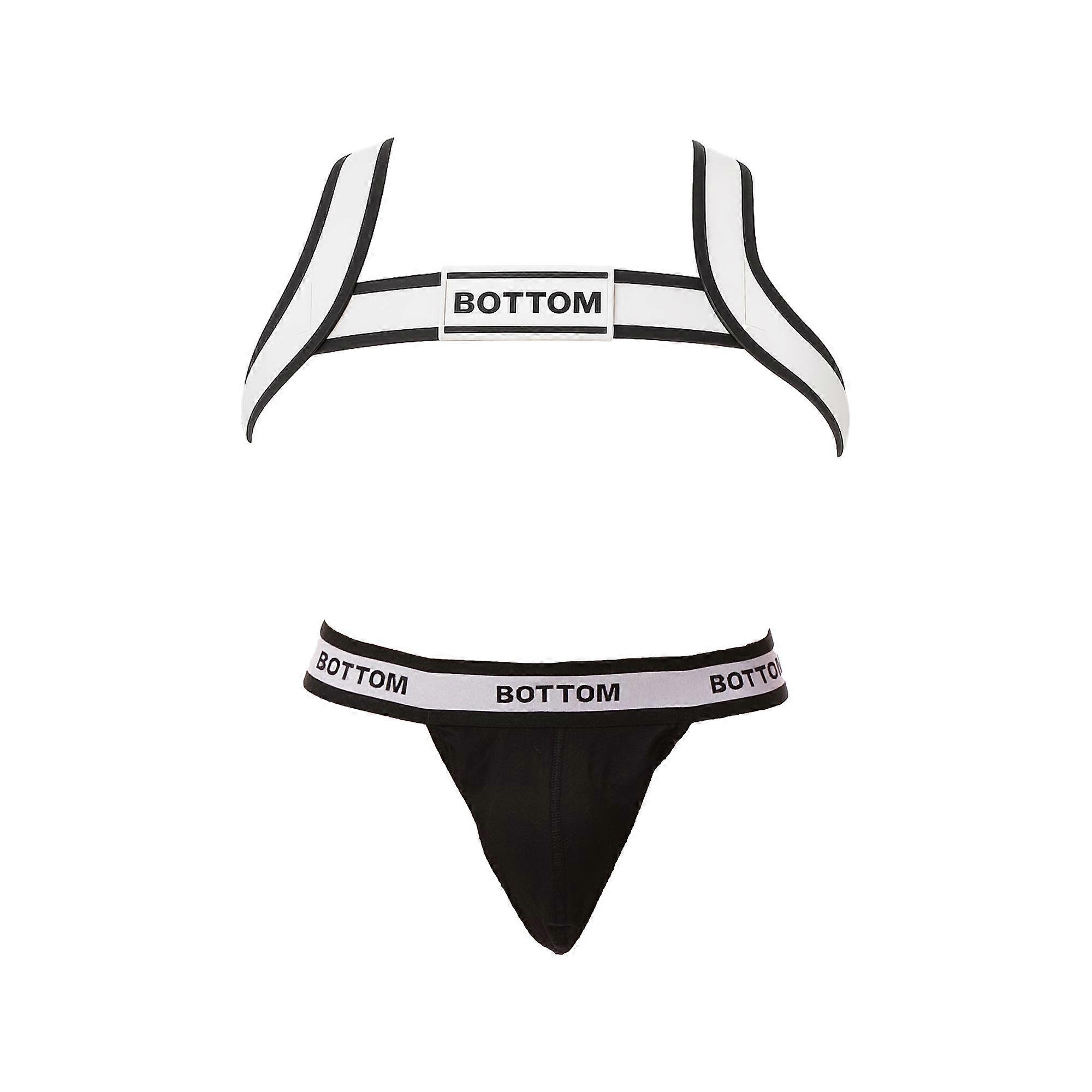 Barcode Berlin BOTTOM Multipack 1x Hosenträger schwarz + 1x Harness weiß-schwarz