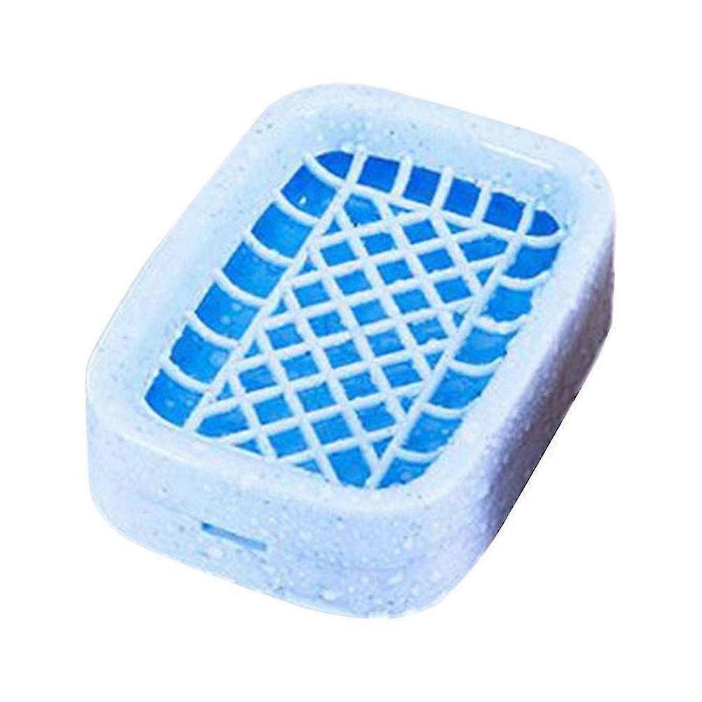 Creative Double Soap Holder Box Shape Soap Container Soap Dish Supplies Soap Drying Tools Blue
