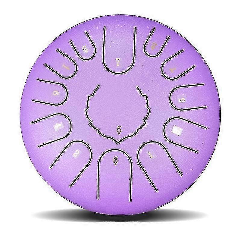 12 Inch Mini Drum 13 Tones Steel Tongue Drum Kit Tune C Empty Spirit Drum Percussion Hand Pan Drum M