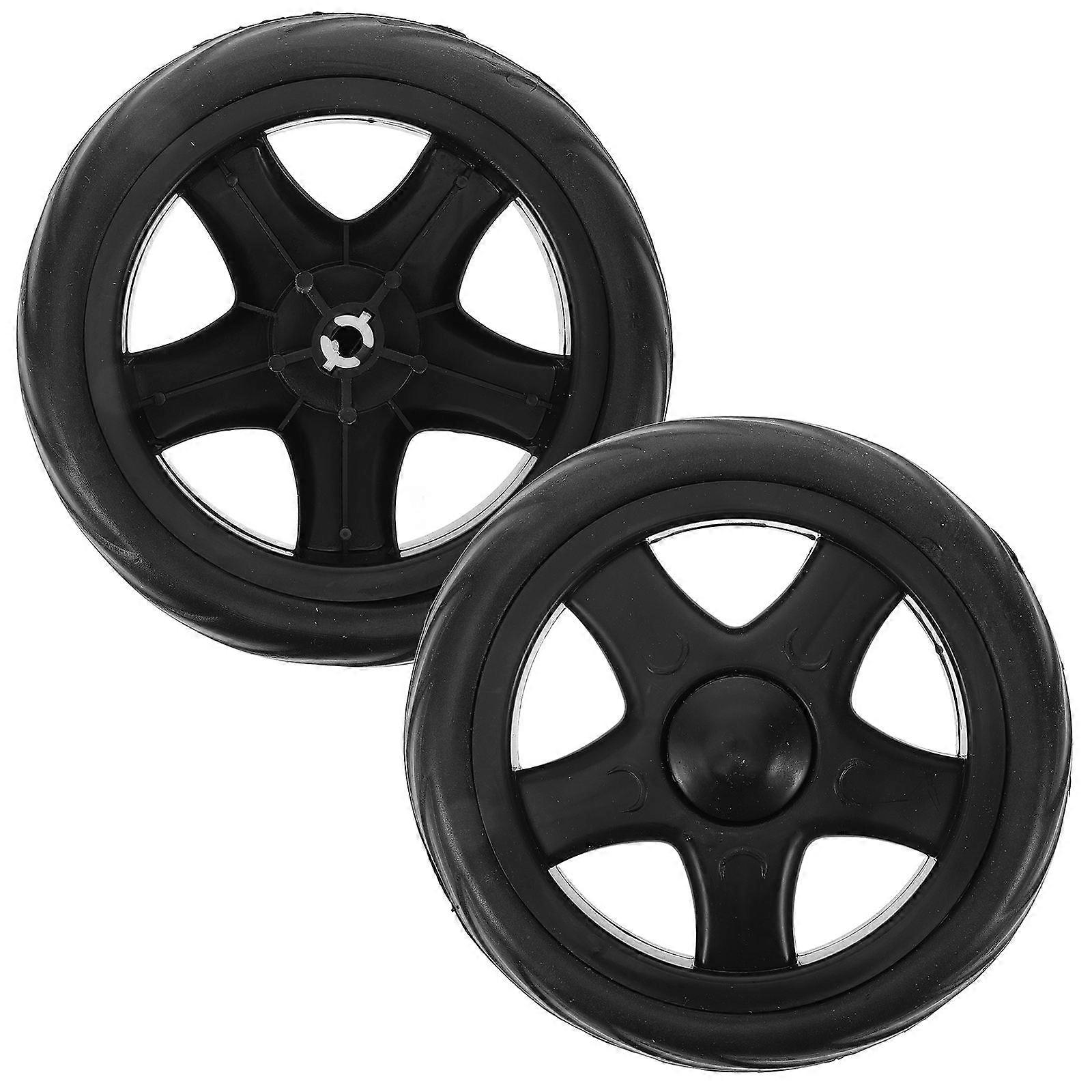 2pcs Laundry Cart Wheels Rolling Utility Push Cart Wheels