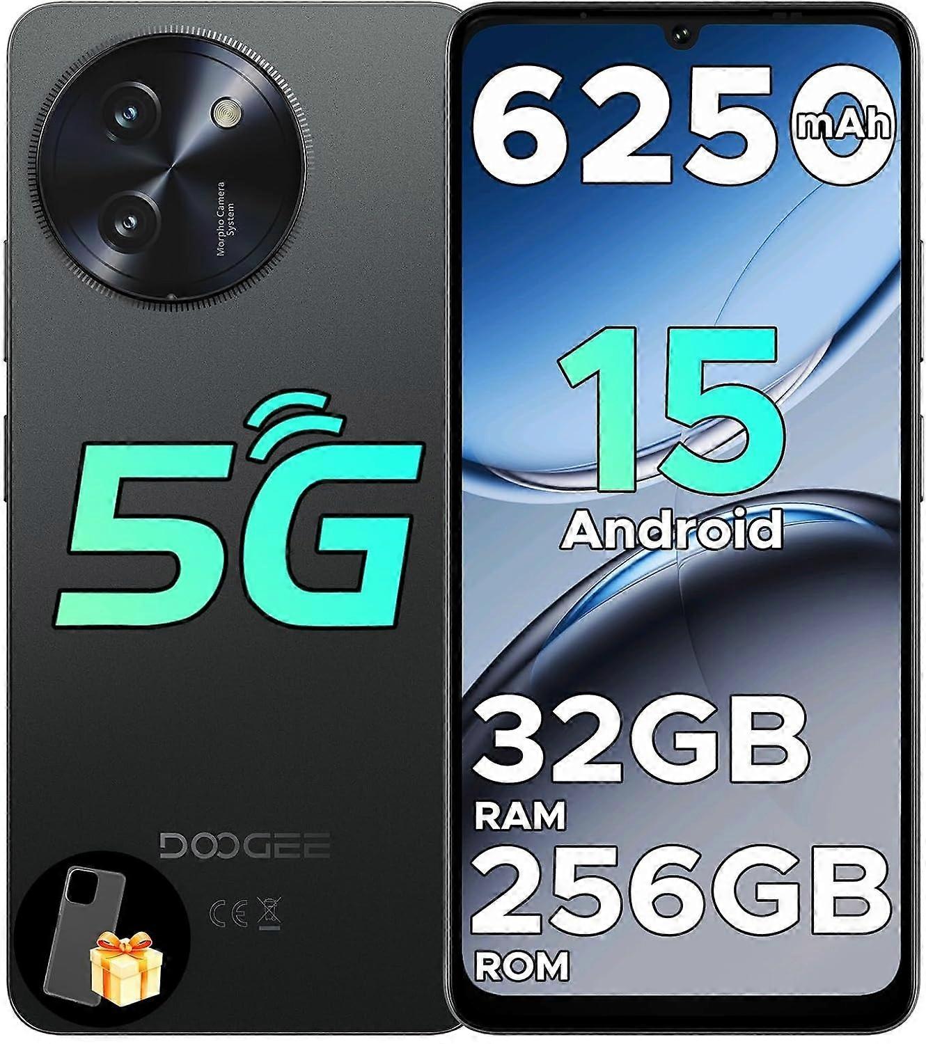 DOOGEE Note 59 Pro+ 5G Android 15 Téléphone portable déverrouillé, 12 Go + 512 Go / 2 To Expand Noir