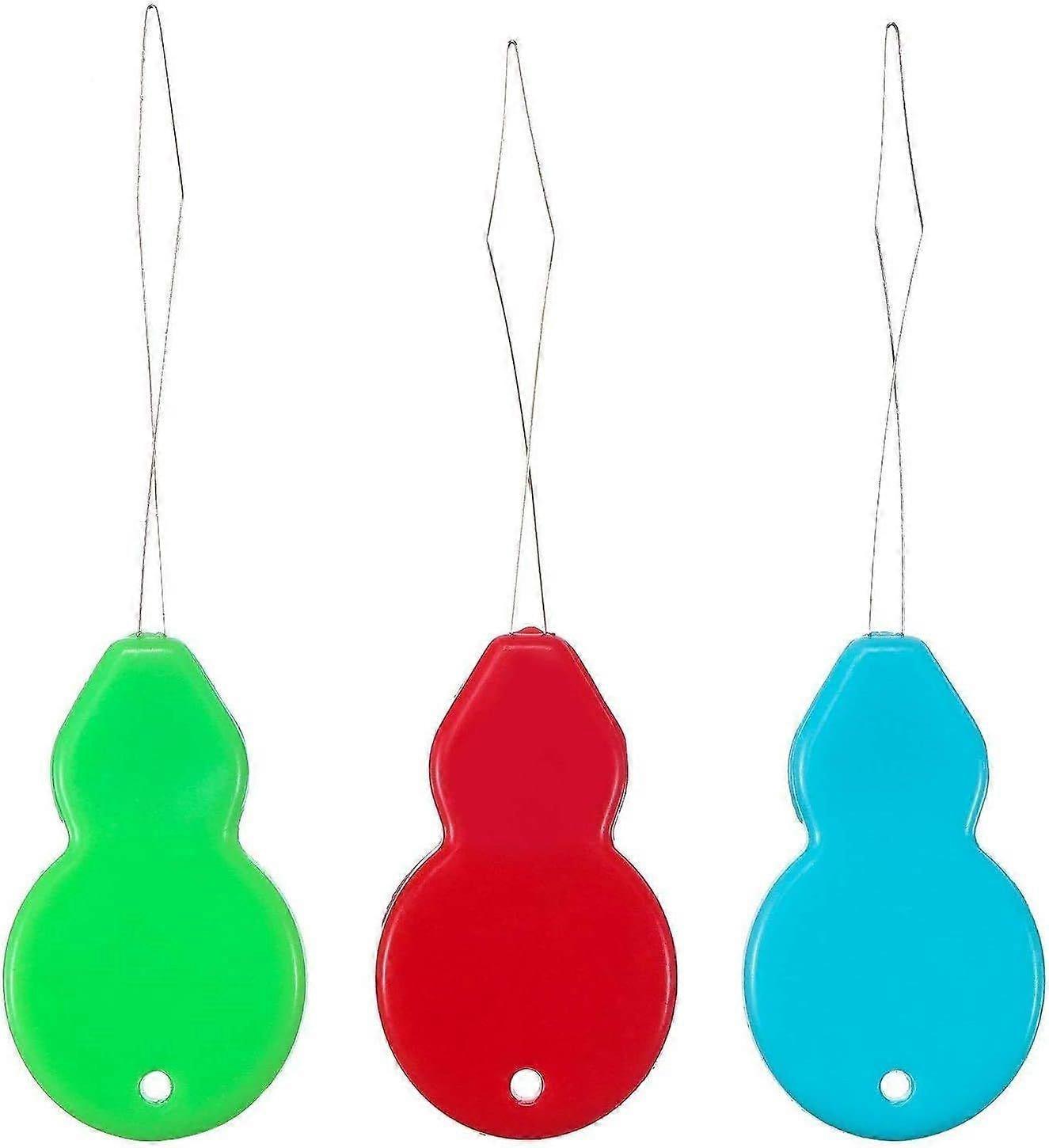 Thread Needle Threader 20 PCS Hand Sewing Plastic Brass Thread Gourd Shaped Needle Threaders Finder