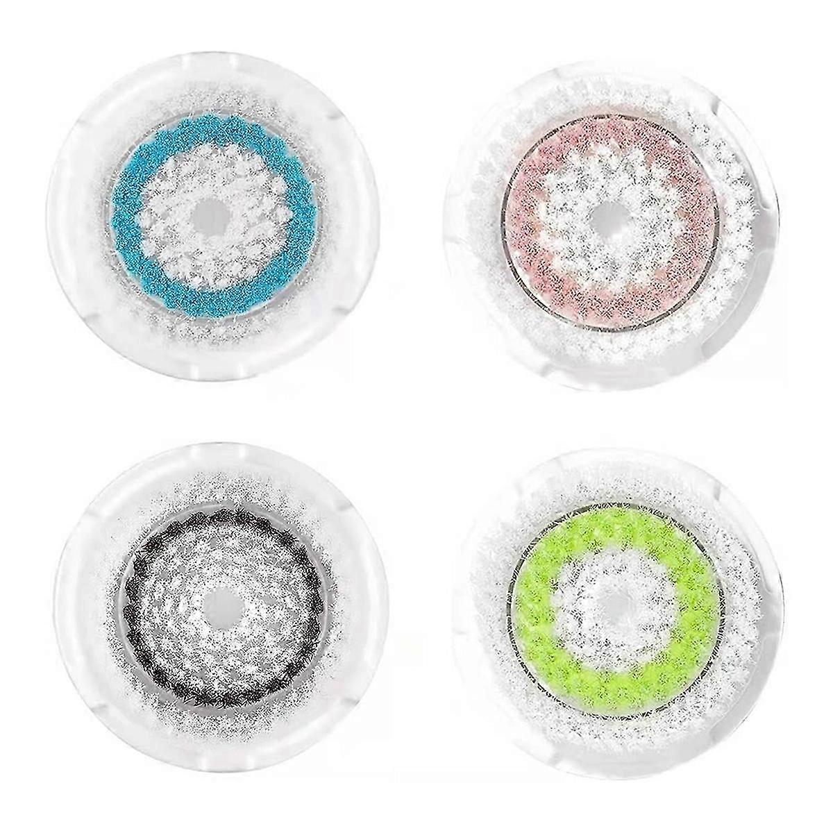 Cleansing Brush Head Replacement Set for Mia 1, Mia 2, Mia Fit, Alpha Fit, Uplift - 4 Pack