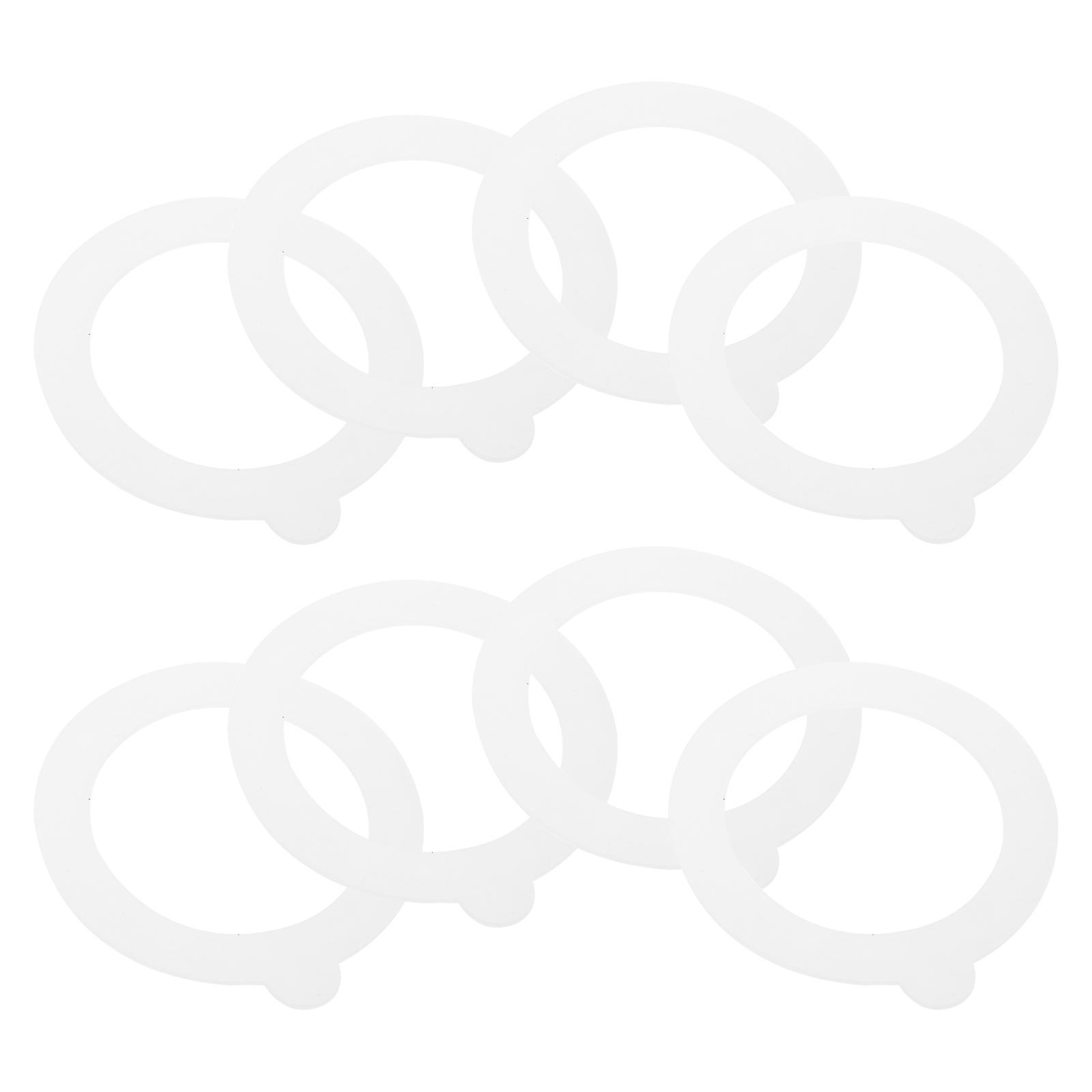 Silicone Gasket Seal Rings for Mason Jars Providing Leak Proof Storage 8Pcs