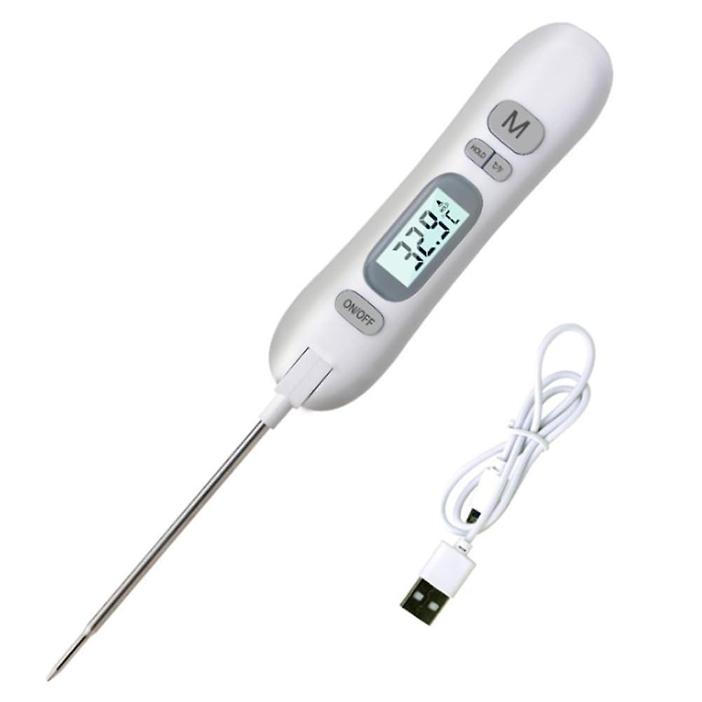 Meat Thermometer With Probe For Kitchen Use Measures Grill Water Temperature For Baking
