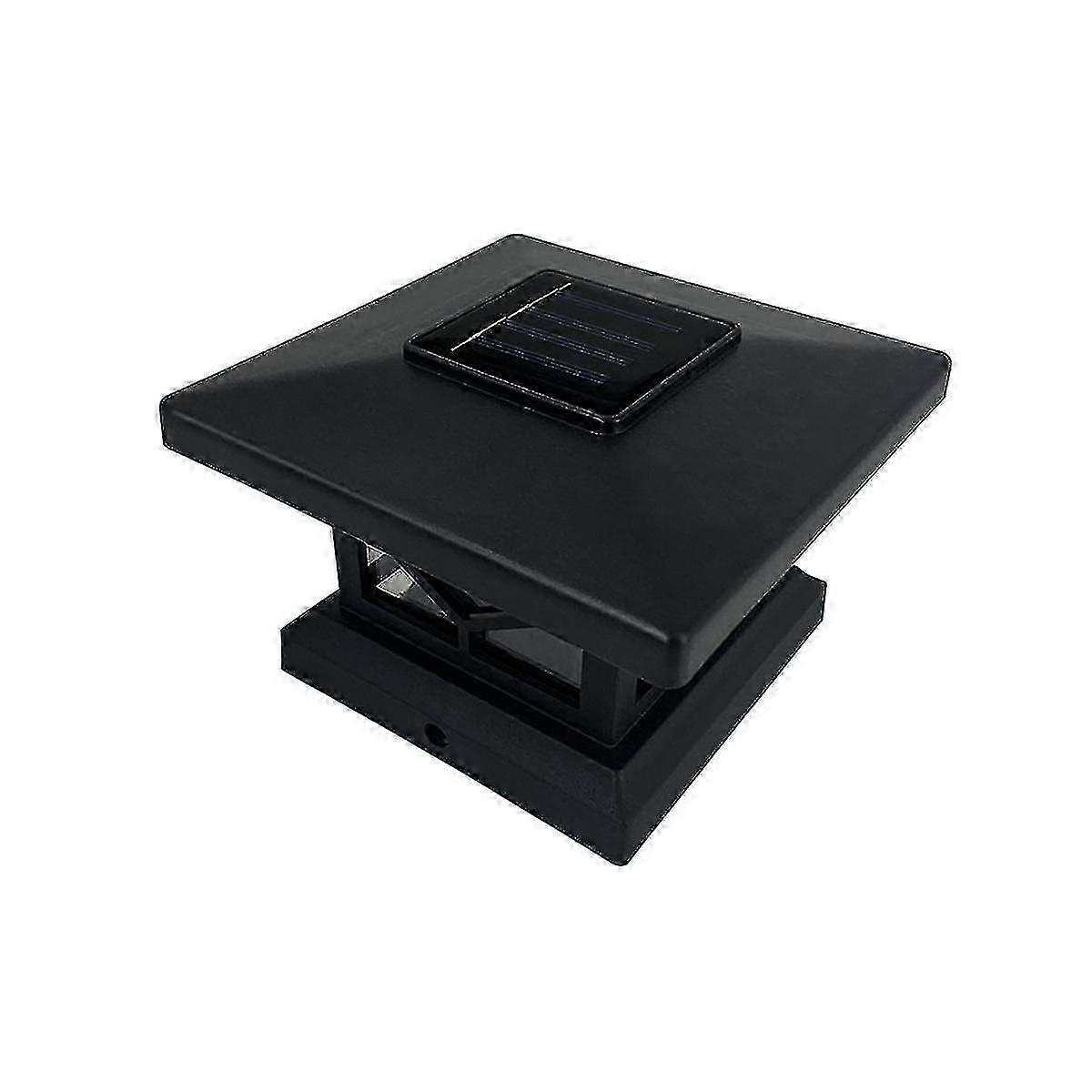 Solar Dock Lights Driveway Deck Lights, 4-pack+ Solar Deck Post Cap Lights 4-pack Waterproof