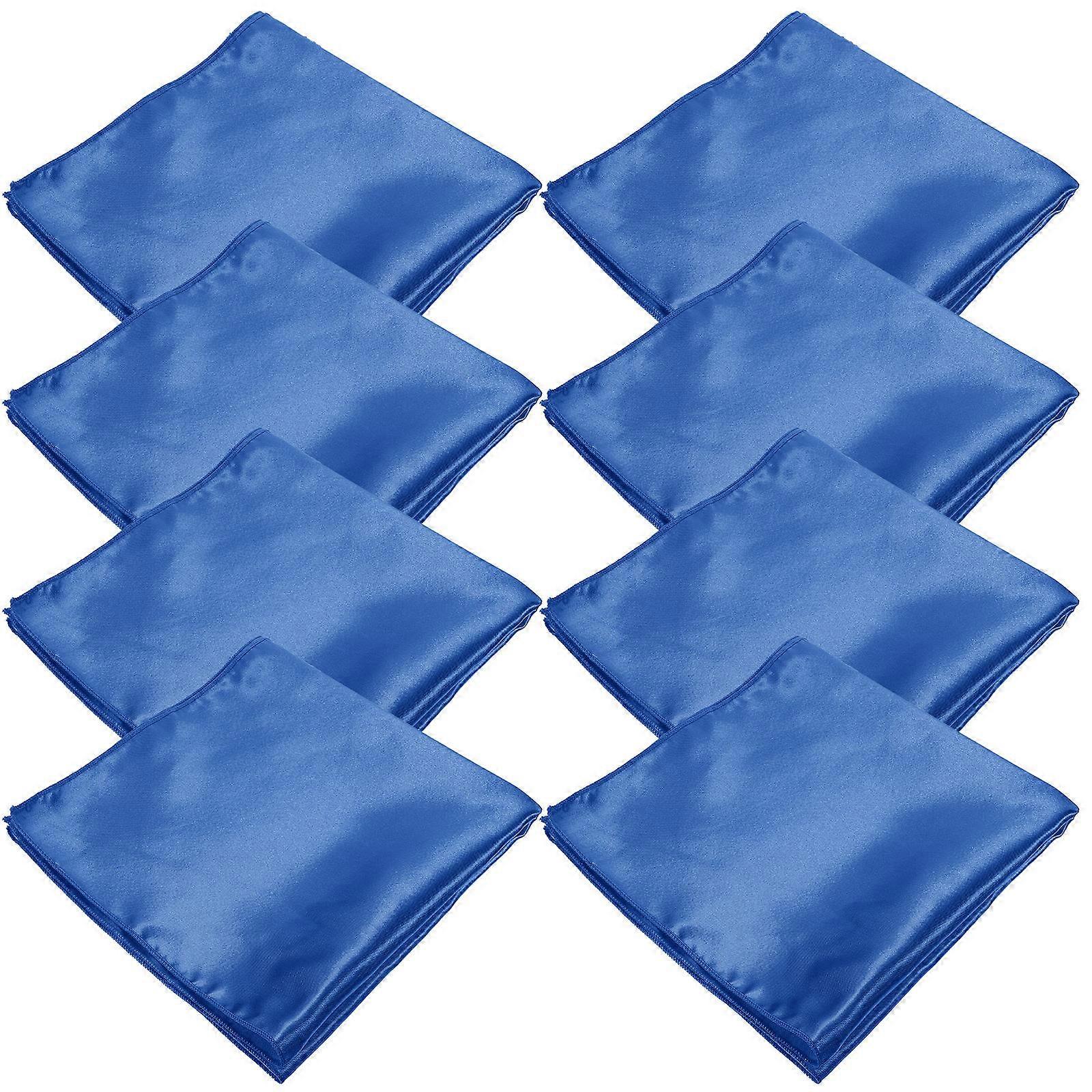 8pcs Washable Satin Cloth Napkins Soft & Smooth for Stylish Dining, Strong Absorption, Multi Purpose Use for