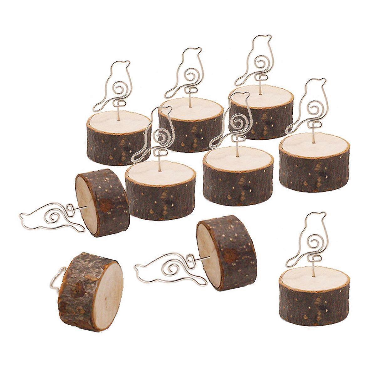 20PCS Vintage Bird Shaped Memo Holder Clips for Desk, Table, Office, Wedding and Party Use