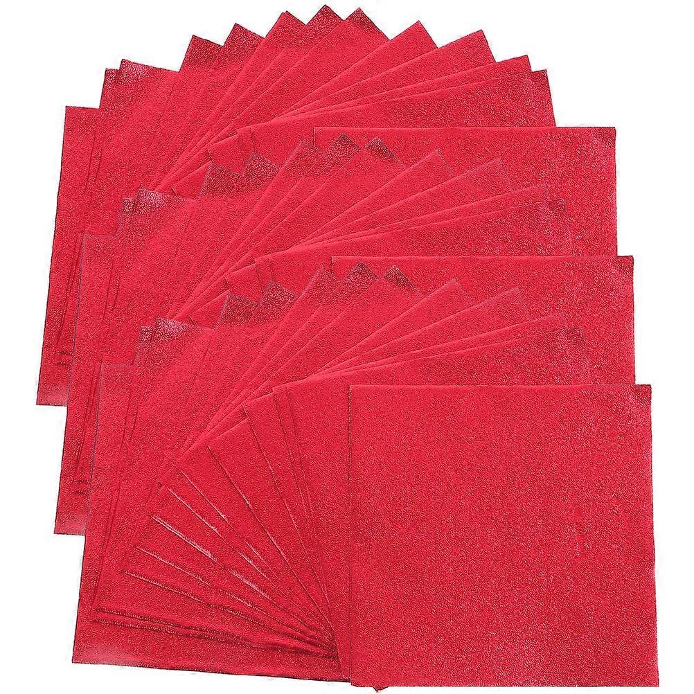 Chocolate Wrapping Paper Sheets Candy Wrappers Banquet Protective Packaging DIY Craft Red 100Pcs