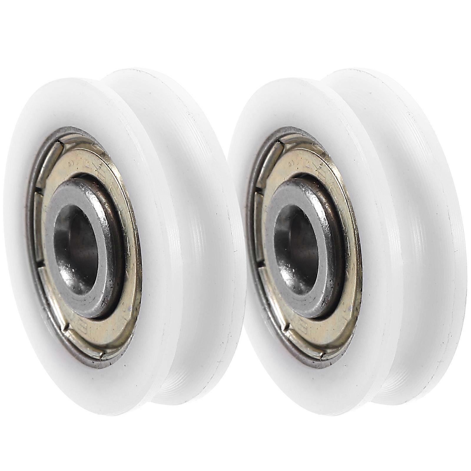 2pcs Ball Bearing Wheels for Doors Deep Smooth Rolling Replacement Parts, Easy Install, Compatible with Skateboard Bearing Supplies