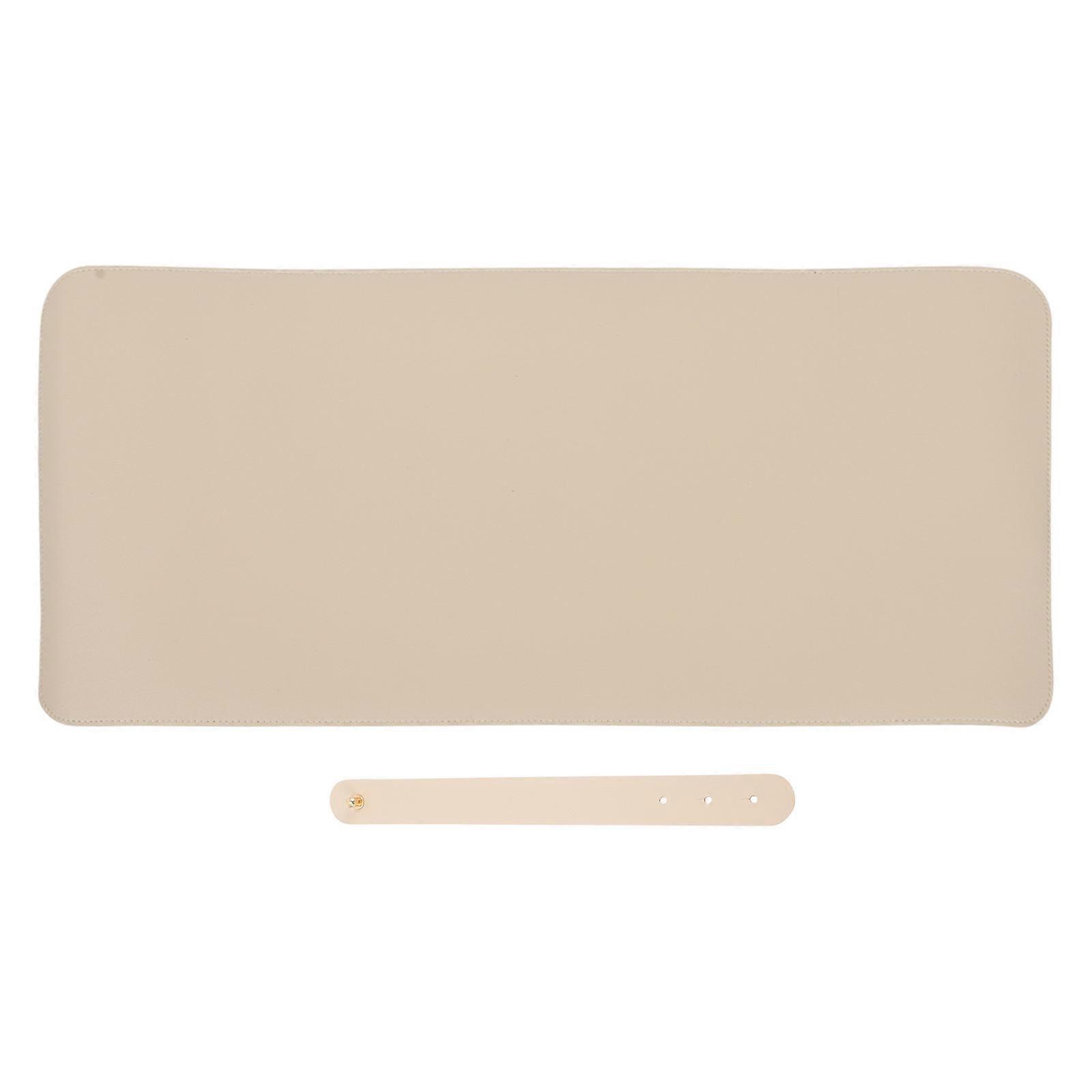 Cork Double Sided Mouse Pad PU Desk Mat for Gaming Office, Non Slip Base, Light Colors, Versatile Desk Accessories
