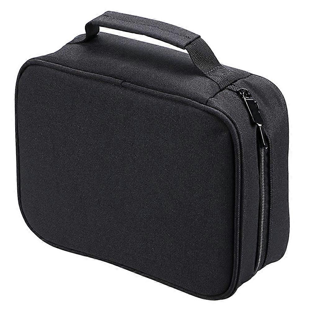 Multilayer Color Marker Pen Bag with Zipper Closure and Elastic Rings for Secure Storage of Colored Markers and Gel Pens