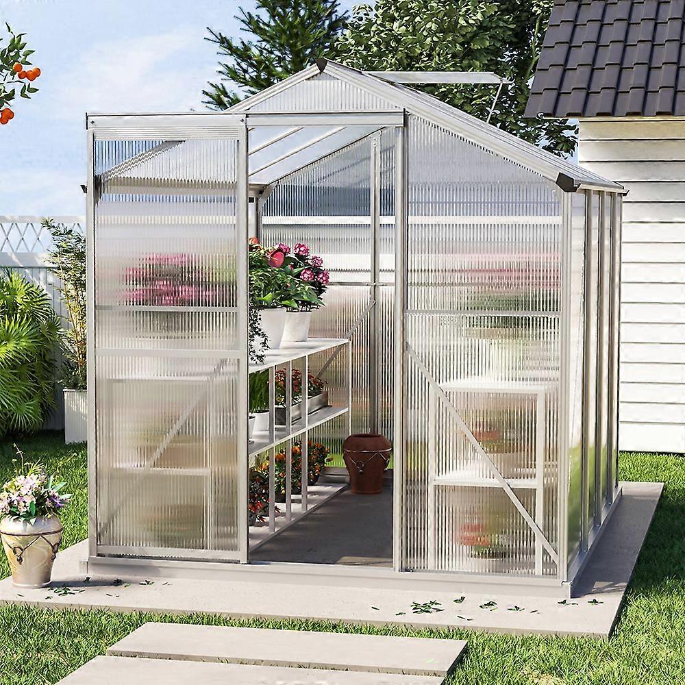 8 x 6 FT Garden Polycarbonate Greenhouse