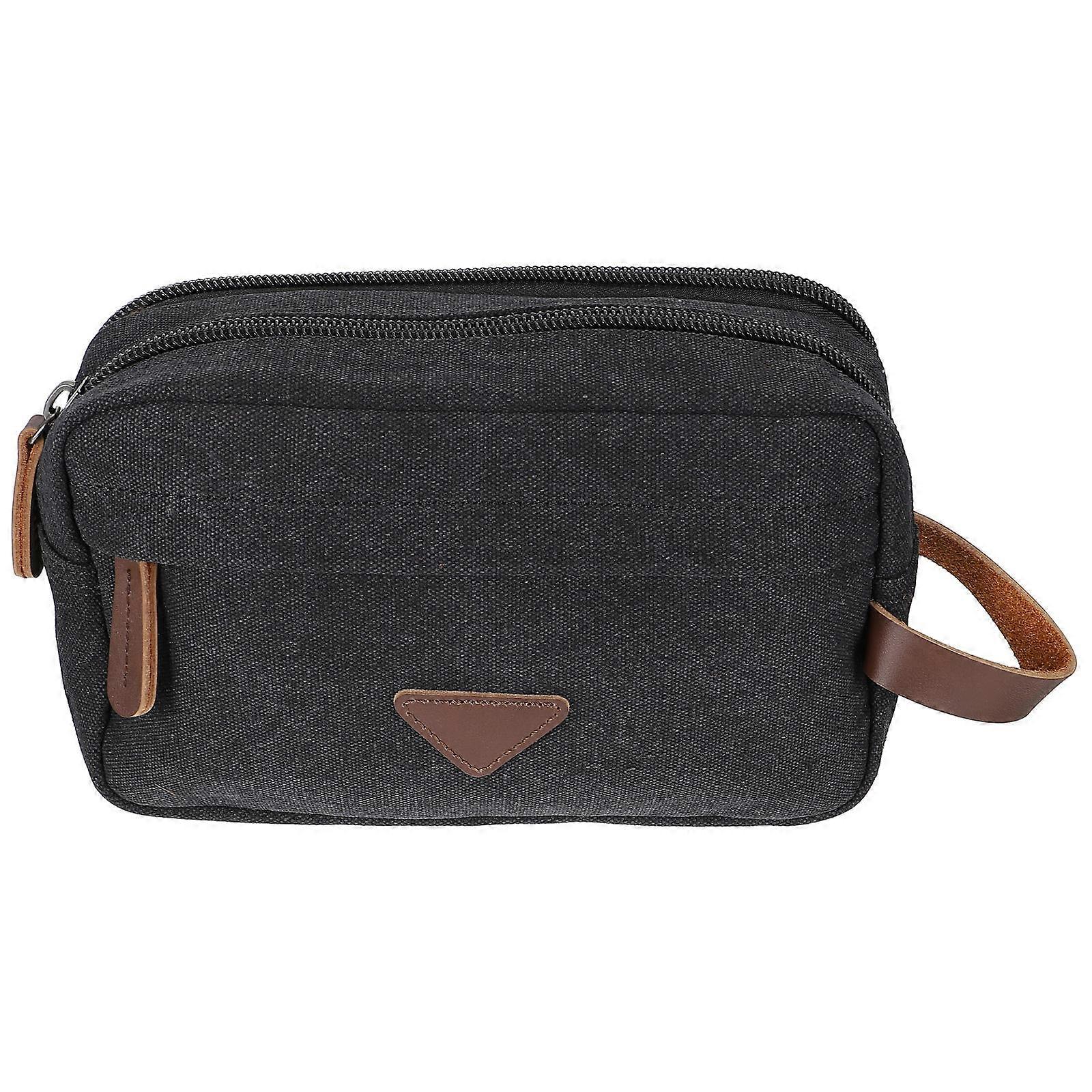 Small Pouches For Purse Handheld Storage Bag Travel Case Rectangular Shape Leather Material 1Set