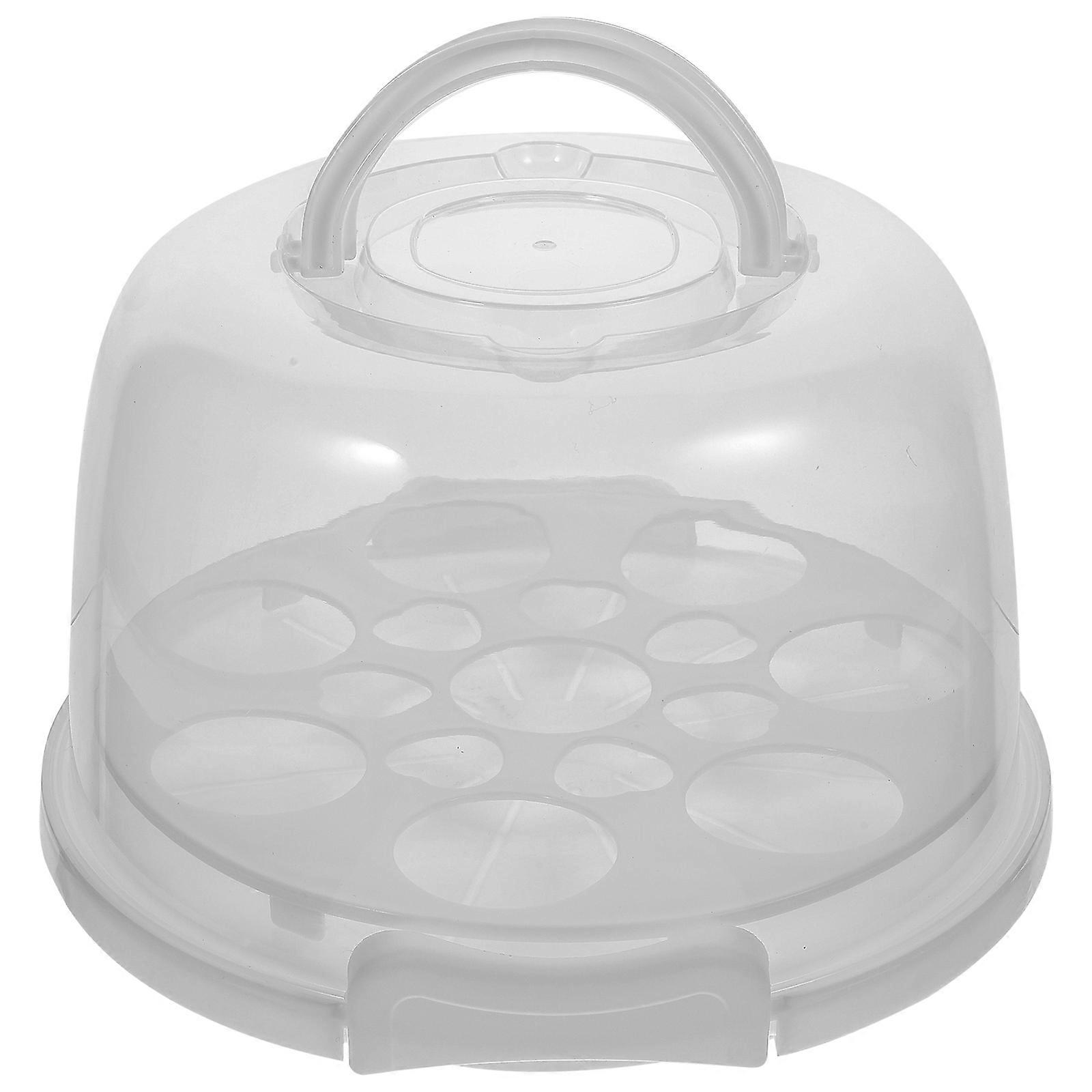 Cake Keeper Clear Cake Box With Lid For Carrying Cakes 11.0X10.8X6.7in Portable Transport 1Set